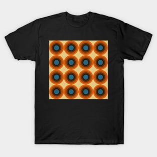 seventies style mid century geometrical pattern T-Shirt